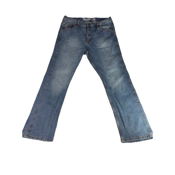 Wrangler Retro Relaxed Boot Mens 38X32(37X31)Jeans Western Workwear Blue WLT88CM - Picture 2 of 10